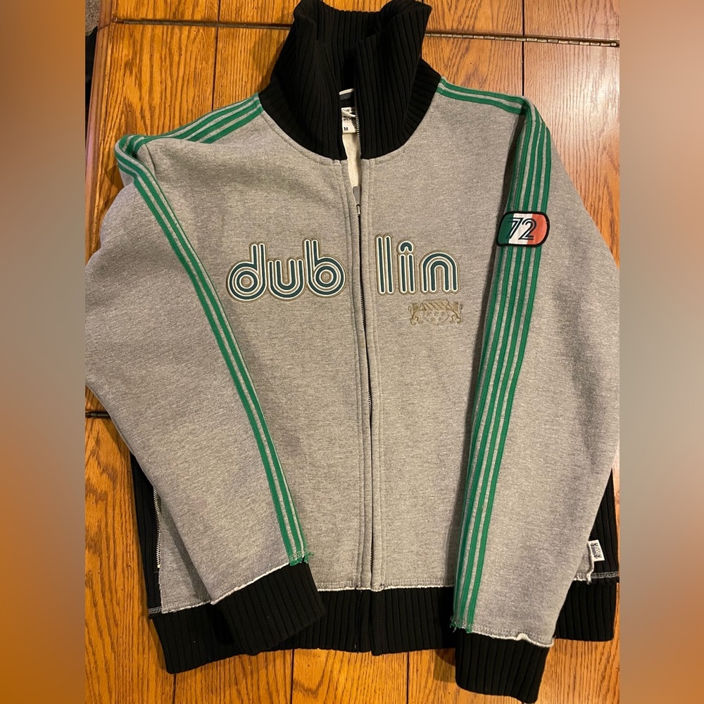 EUC Blue Marlin “Dublin” Five Star Vintage track jacket, size medium, full zip